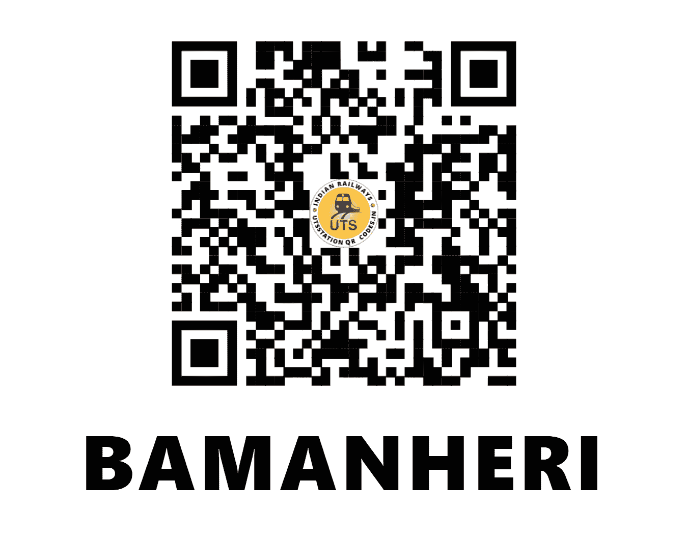 UTS QR Code for BAMANHERI - BMHR (NR - UTTAR PRADESH)